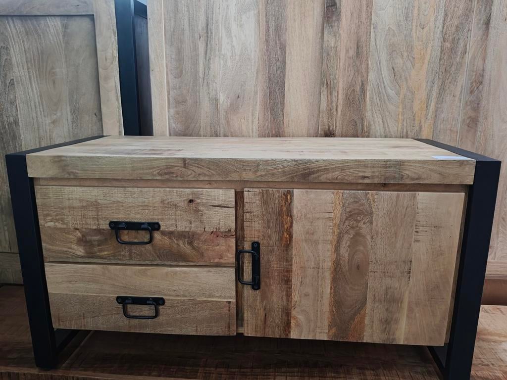 Tv meubel mangohout (outlet), Huis en Inrichting, Ophalen, Nieuw