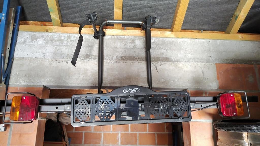 Fietsendrager tip top in orde op trekhaak kantelbaar, Ophalen