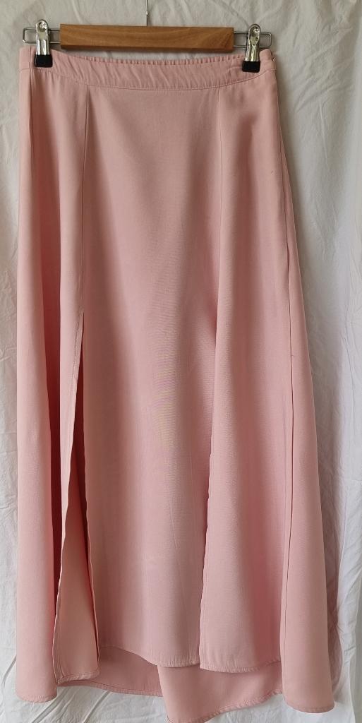 Cropped blazer + lange rok met dubbele split vooraan– nieuw, Kleding | Dames, Rokken, Nieuw, Maat 36 (S), Roze, Onder de knie