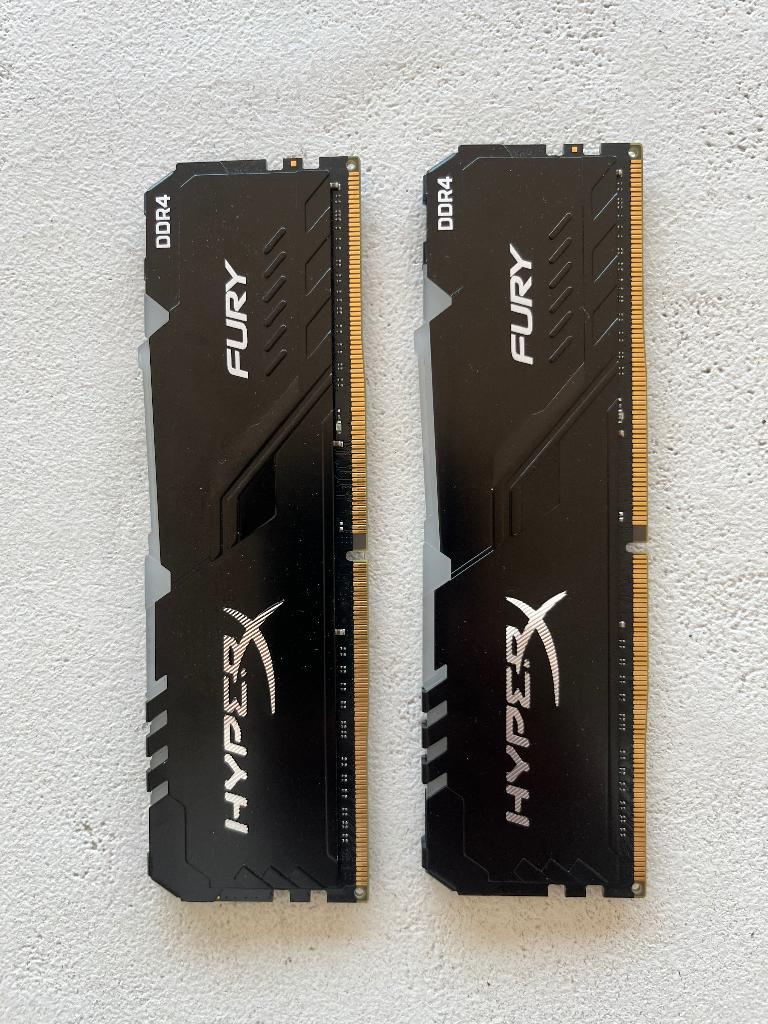 HyperX Fury DDR4 RAM – 32GB (2x16GB) – Perfecte staat, Computers en Software, RAM geheugen, 32 GB, DDR4, Ophalen of Verzenden