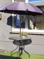 Diameter rond glazen tafeltje 80 cm, Ophalen, Zo goed als nieuw