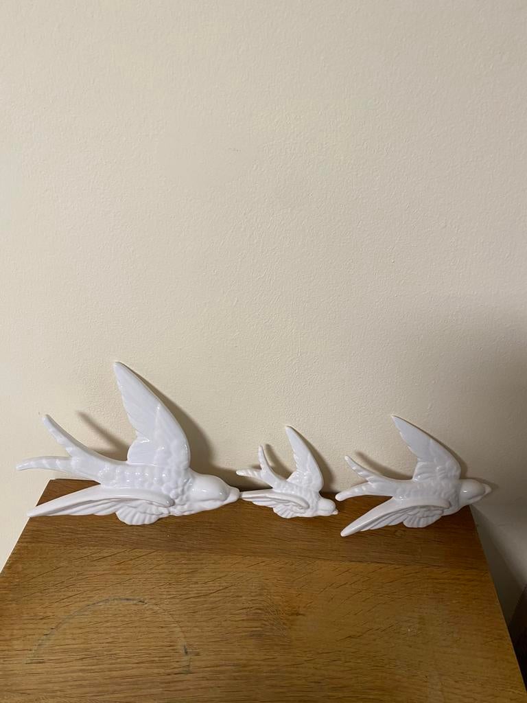 Envolées d hirondelles porte bonheur blanche, Enlèvement ou Envoi, Comme neuf