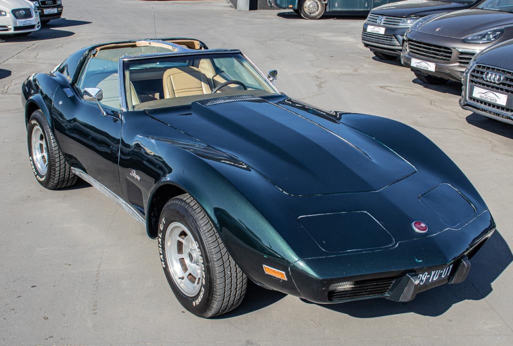 Chevrolet Corvette C3 Stingray 350 Manueel 5.7L V8 T-Top, Achterwielaandrijving, Lederen bekleding, Leder, Bedrijf