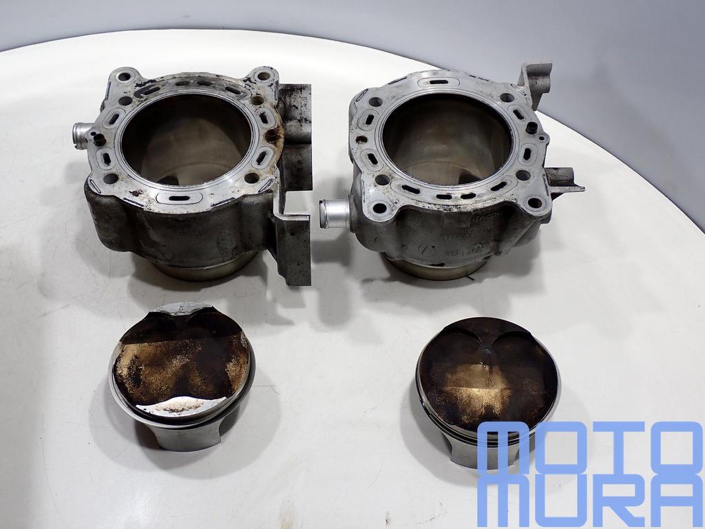 Cilinders met zuigers voor de Ducati 848 2008 - 2010 superbi, Motoren, Onderdelen | Ducati, Gebruikt, Ophalen of Verzenden