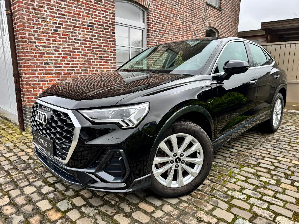 Audi Q3 Sportback 45 TFSIe 245 pk Leder/ ACC/LED/Virtual, Auto's, Euro 6, 4 cilinders, Zwart, Leder