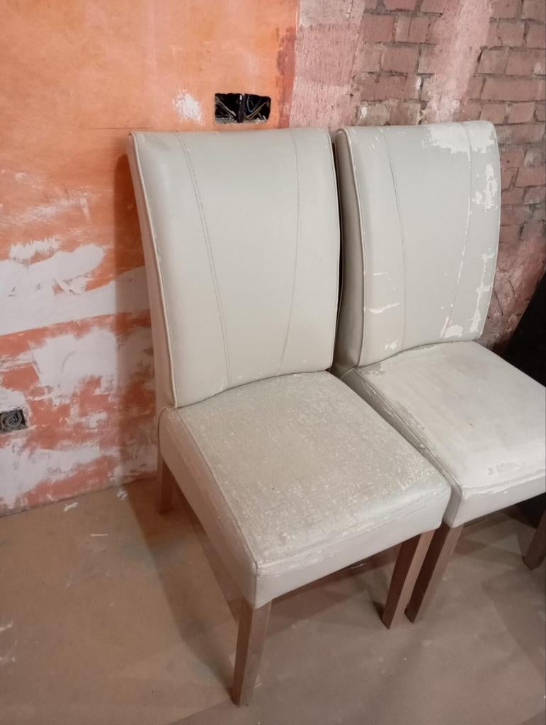 GRATIS 4 EETKAMER STOELEN, Ophalen, Stof