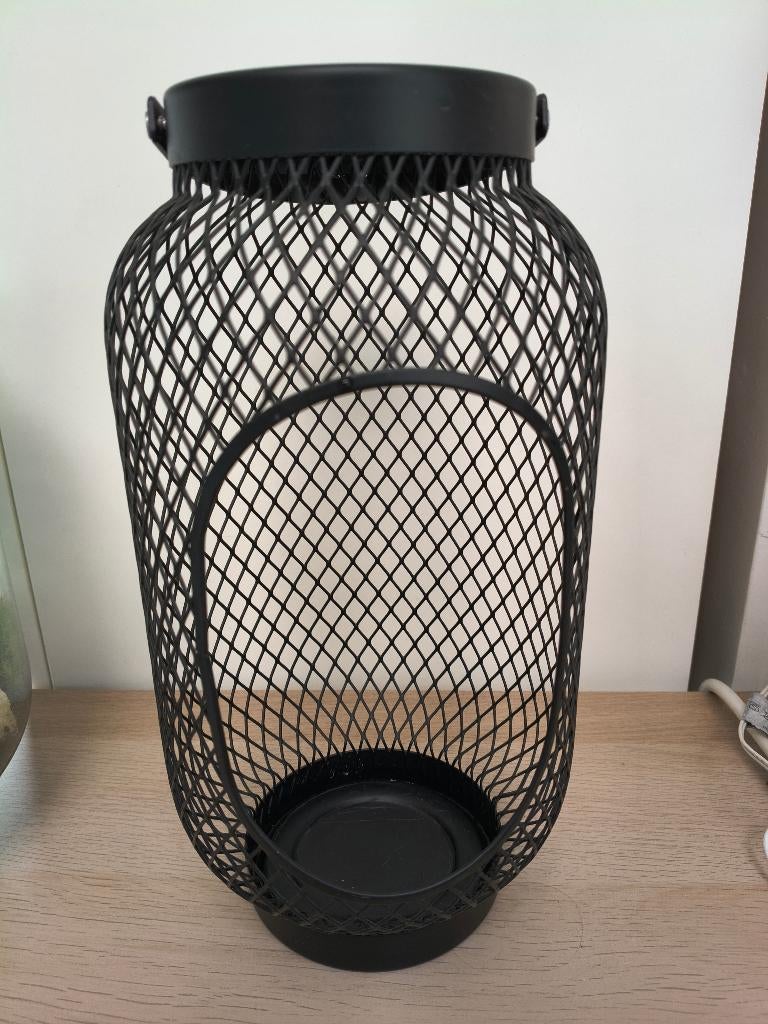 Toppig lantaarn voor blokkaars - Ikea, 25 à 50 cm, Comme neuf, Enlèvement, Métal