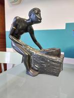 ANCIENNE STATUE VINTAGE  SIGNEE, Enlèvement ou Envoi