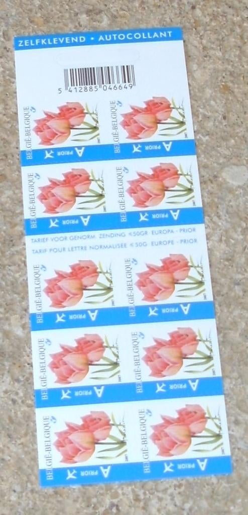 1 boekje B82 tulp peach, Frankeerzegel, Ophalen of Verzenden, Zonder stempel, Postfris