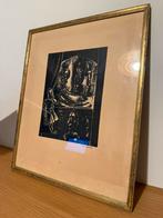 Gravure sur bois, Elsa Courtoit - Kitty à Anvers, Enlèvement ou Envoi