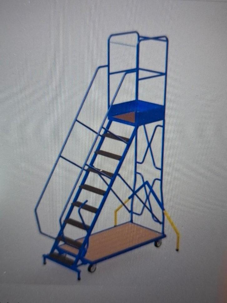 Storacon Magazijnladder werkhoogte 3m90-gedemonteerd, Doe-het-zelf en Bouw, Ladders en Trappen, Gebruikt, Ladder, 2 tot 4 meter