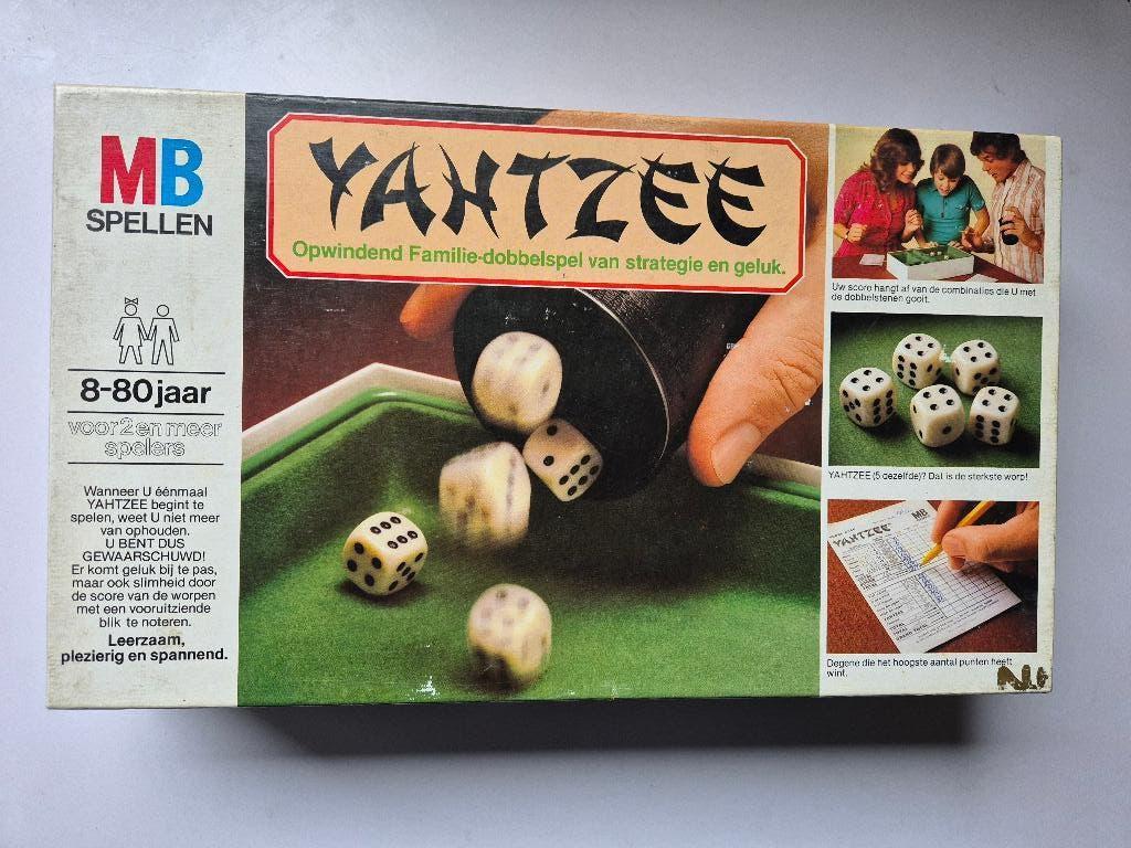 Yahtzee, Trois ou quatre joueurs, Enlèvement ou Envoi, Utilisé, MB spelen