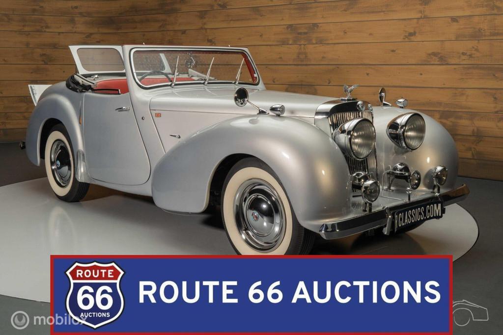 Triumph Roadster 2000 | 1949 | Route 66 Auctions, Auto's, Triumph, Zwart, Bedrijf, Handgeschakeld