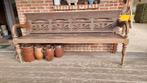 antieke teak tuinbank, Ophalen, Gebruikt, Hout