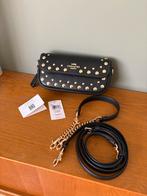 Coach crossbody / schoudertas zwart met studs, Handtassen en Accessoires, Ophalen, Zo goed als nieuw, Zwart