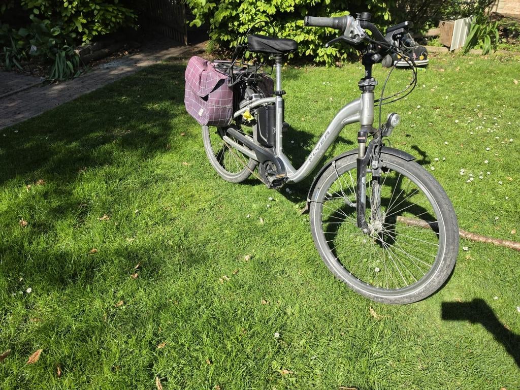 Elektrische damesfiets Flyer C8 - zilver, Fietsen en Brommers, Ophalen