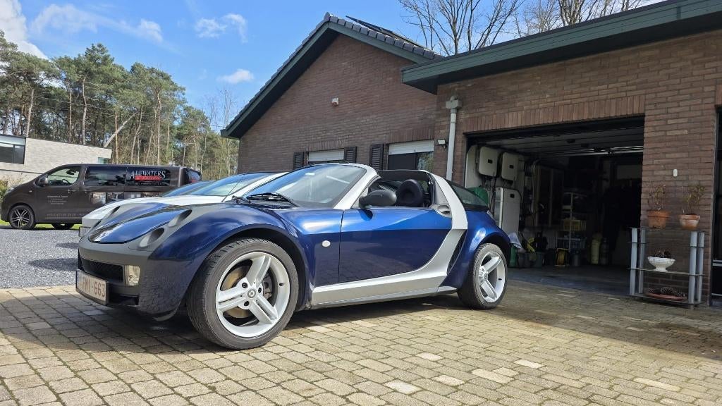 Smart roadster coupe 2003, Auto's, Smart, Automaat, 700 cc, Zwart, Cabriolet