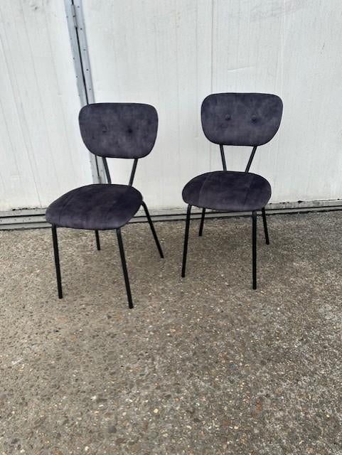 24 restaurant bistro stoelen antraciet moss adore stapelbaar, Huis en Inrichting, Ophalen, Nieuw, Stof