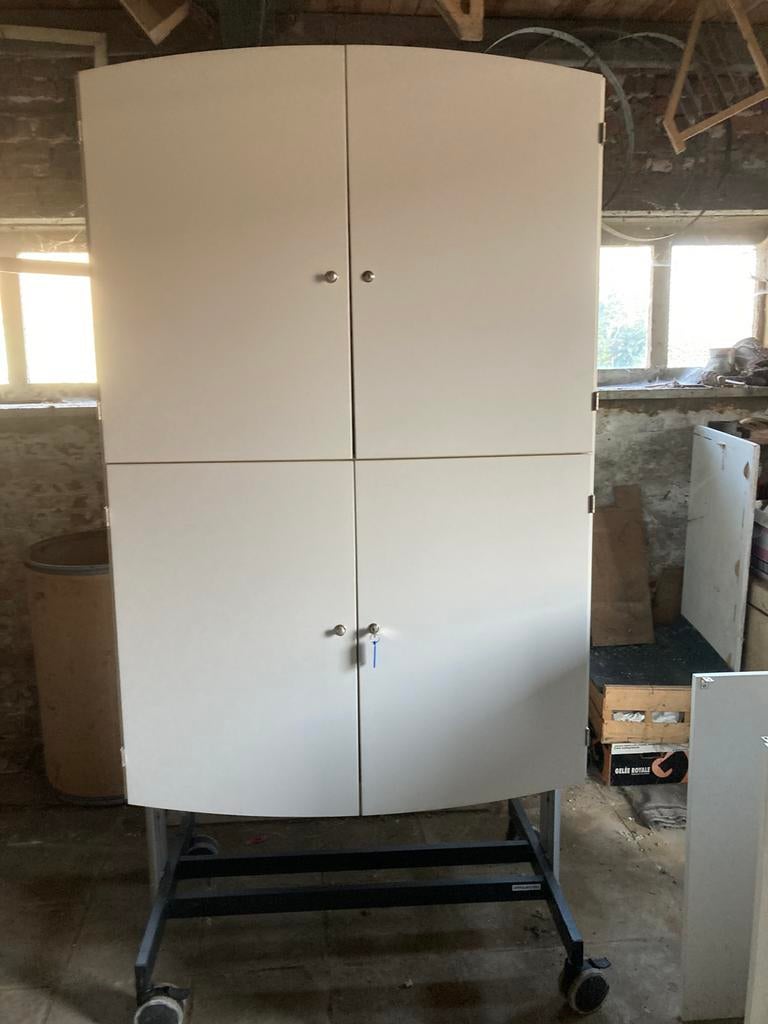 Metalen archiefkast/opbergkast, Huis en Inrichting, Ophalen, 50 tot 100 cm, Zo goed als nieuw, Metaal