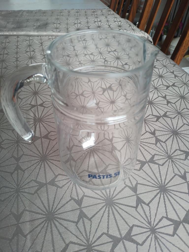 Carafe à eau Pastis, Maison & Meubles, Cuisine | Vaisselle, Enlèvement ou Envoi, Comme neuf, Verre, Verre ou Verres