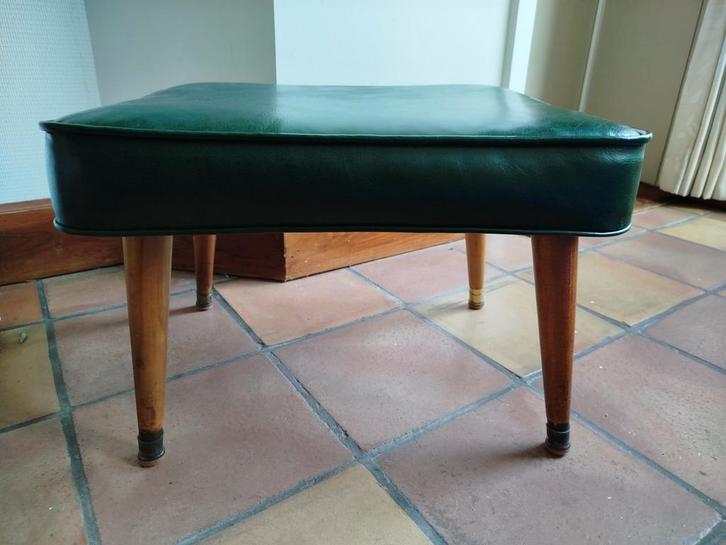 Lederen voetsteun, Huis en Inrichting, Zetels | Voetbanken en poefs, Leer, Ophalen