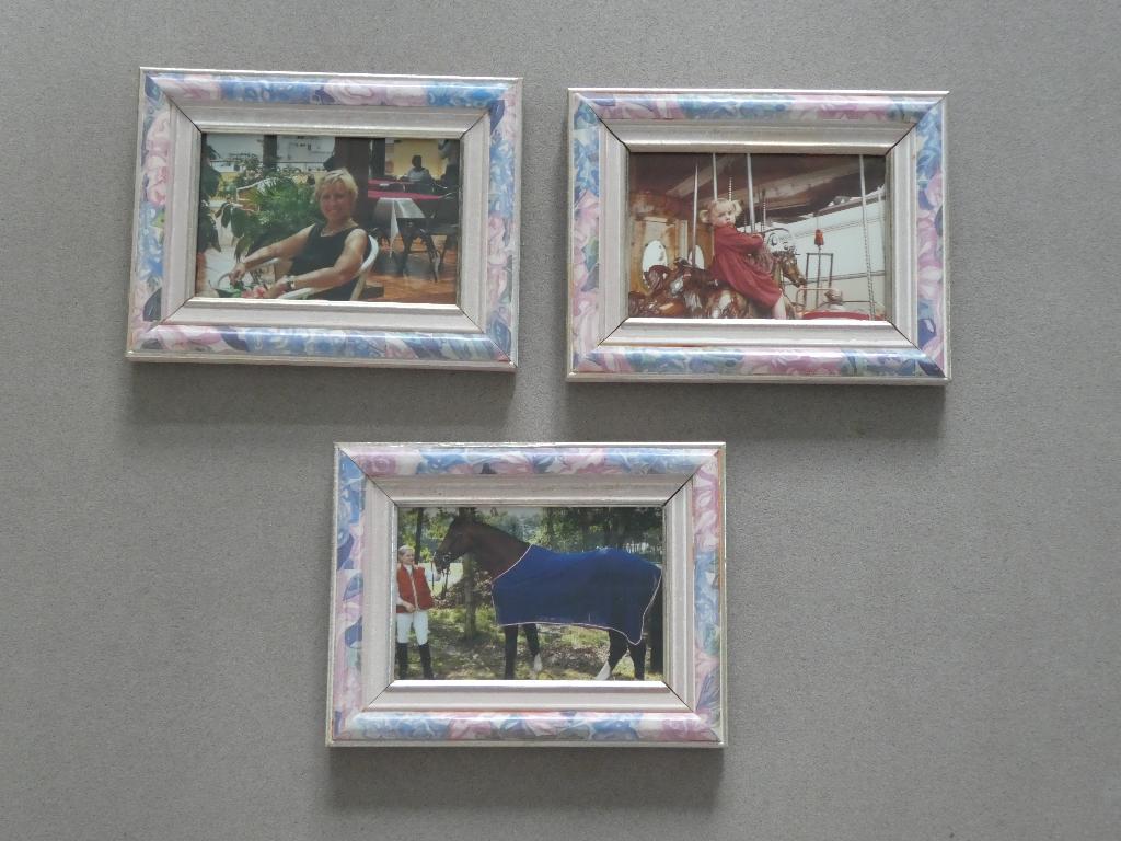 3 mooi bewerkte fotokaders, Audio, Tv en Foto, Fotografie | Fotolijsten, Zo goed als nieuw, Ophalen of Verzenden