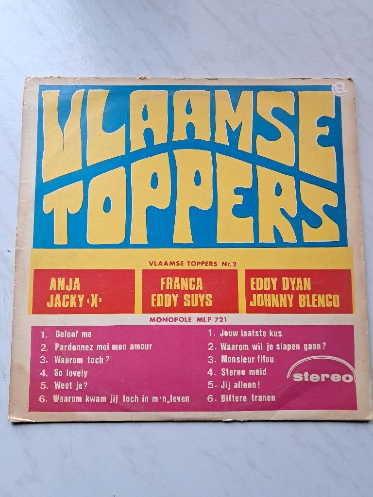 Vlaamse Toppers Nr. 2 (LP) rare!, Cd's en Dvd's, Vinyl | Nederlandstalig, Ophalen of Verzenden