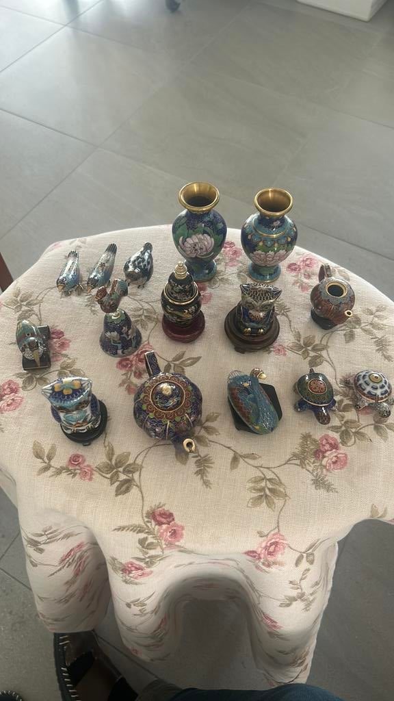 “Mooie set cloisonné miniaturen ”, Ophalen, Zo goed als nieuw