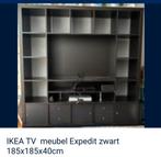 Tv kast zwart Ikea, 25 à 50 cm, 150 à 200 cm, Comme neuf, Enlèvement