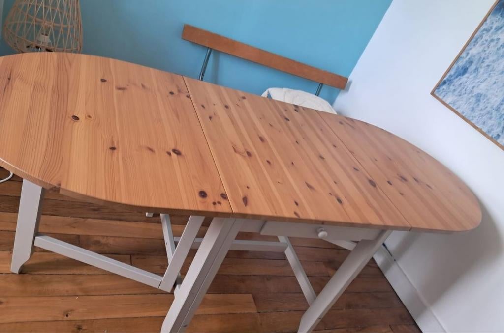 Table à rallonges pliable ikea Gamleby en bois, Enlèvement