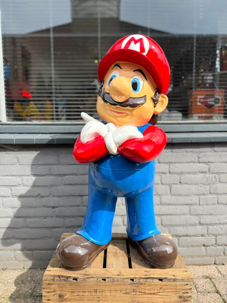 Grande statue décorative Mario Bros XL, Collections, Statues & Figurines, Comme neuf, Fantasy, Enlèvement