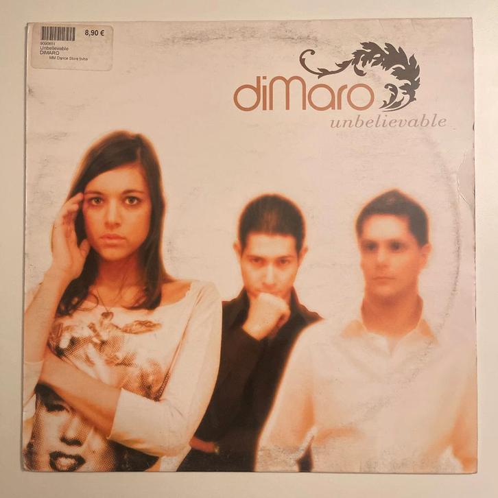 diMaro - Unbelievable, CD & DVD, Vinyles | Dance & House, Comme neuf, Techno ou Trance, 12 pouces, Enlèvement ou Envoi