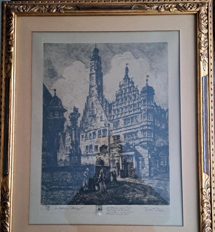Professeur Otto Ferdinand Probst 1865—1923, original signé, Antiquités & Art, Art | Peinture | Classique, Enlèvement