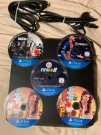 PS4 Slim 1TB + 3 Controllers + 5 Games – €150, Games en Spelcomputers, Spelcomputers | Sony PlayStation 4, Ophalen, Zo goed als nieuw