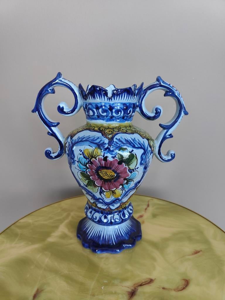 Vintage Portugese Siervaas – Alcobaça –  (nr.258), Antiek en Kunst, Antiek | Vazen, Ophalen