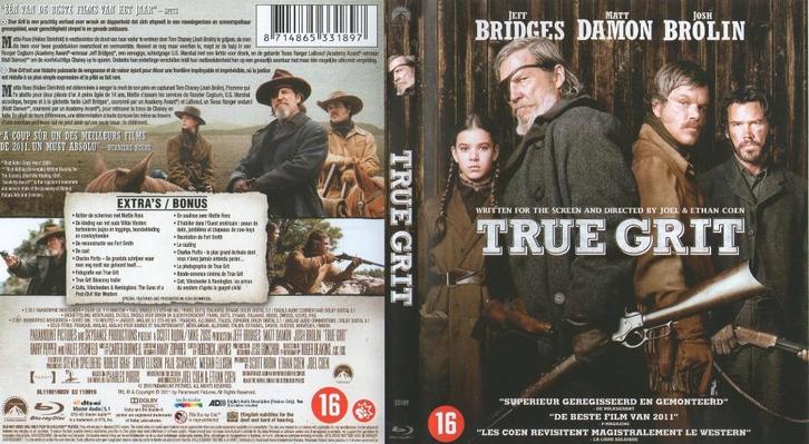 true grit (blu-ray) neuf, CD & DVD, Blu-ray, Comme neuf, Autres genres, Enlèvement ou Envoi