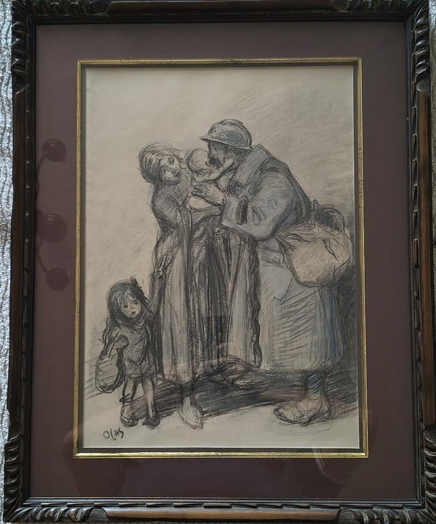 Pasteltekening Jacques Osch, Ophalen