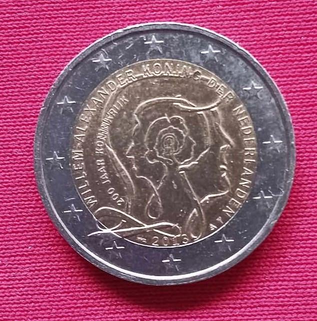 2 euro Nederland 2013 (200 jarig bestaan), Postzegels en Munten, Munten | Europa | Euromunten, Losse munt, 2 euro, Ophalen