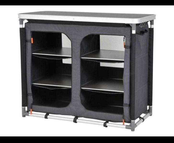 Meuble de camping pliant Eurotrail + Sac de transport, Caravanes & Camping, Meubles de camping, Utilisé, Armoire de camping, Enlèvement