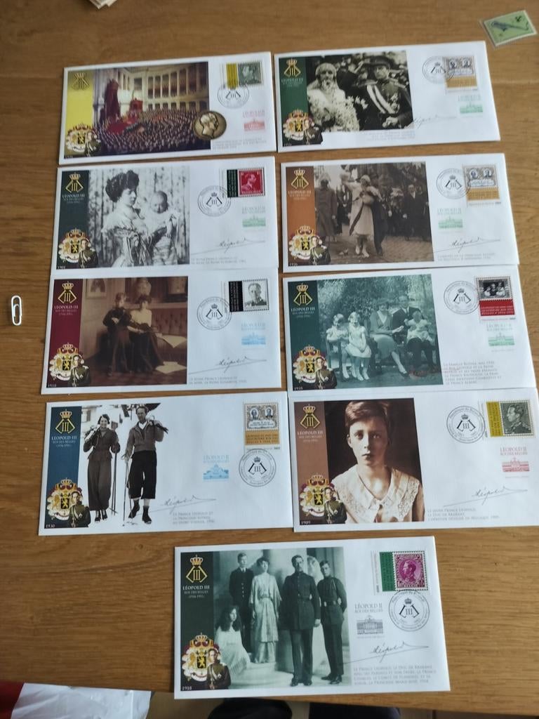 République du Burundi - 9 couvertures de la vie de Léopold I, Enlèvement ou Envoi