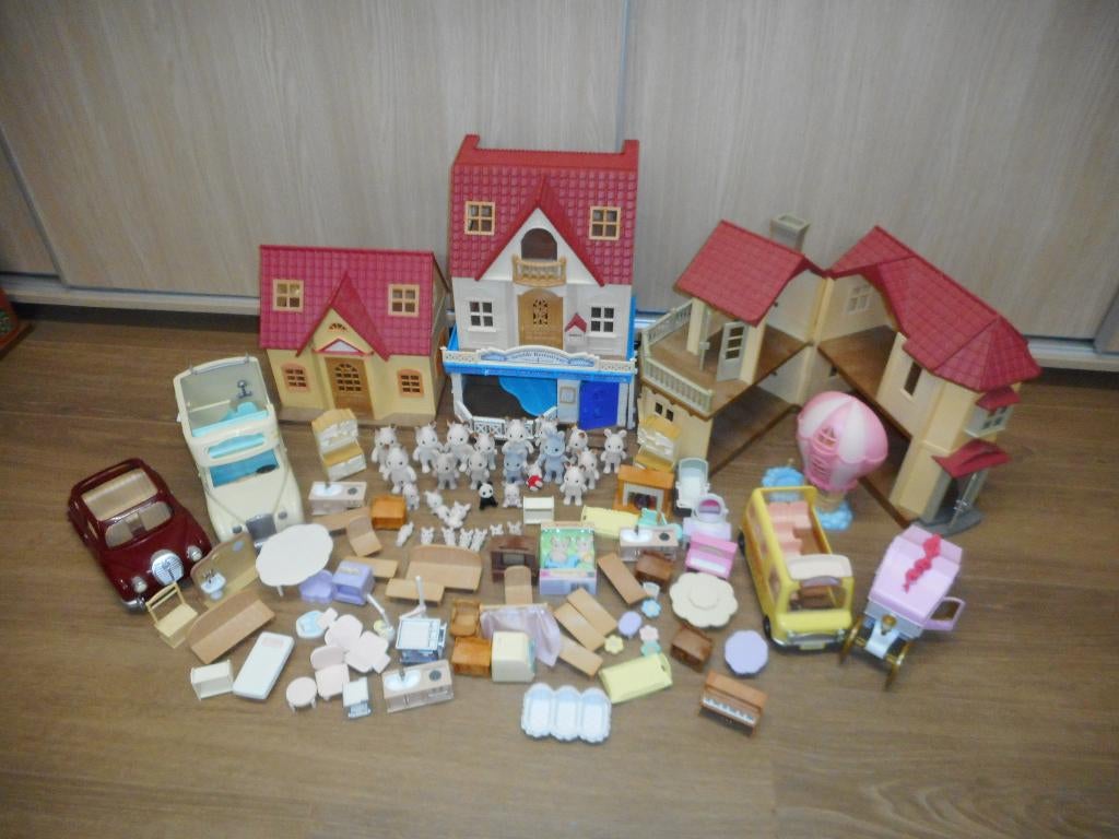 100 delige sylvanian speelpakket, Verzamelen, Poppenhuizen en Toebehoren, Ophalen of Verzenden, Gebruikt, Poppenhuis