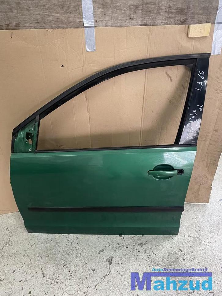 VW POLO 9N Groen LA6S Links voor deur portier 2001-2009, Autos : Pièces & Accessoires, Carrosserie & Tôlerie, Porte, Avant, Gauche