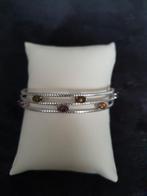 Nieuwe zilveren armband met natuursteentjes, Ophalen of Verzenden, Nieuw, Zilver, Zilver