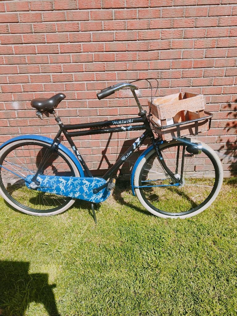 Fiets herenfiets union 28inch, Terugtraprem, Versnellingen, Zo goed als nieuw, 61 tot 65 cm