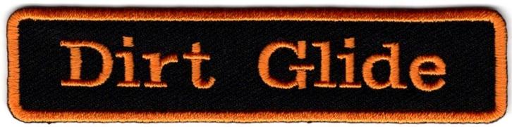 Harley Davidson Dirt Glide stoffen opstrijk patch embleem #1, Motoren, Accessoires | Overige, Nieuw, Verzenden