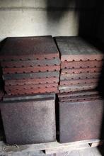 Partij rubberen tegels, Jardin & Terrasse, Jardin & Terrasse Autre, Enlèvement, Utilisé