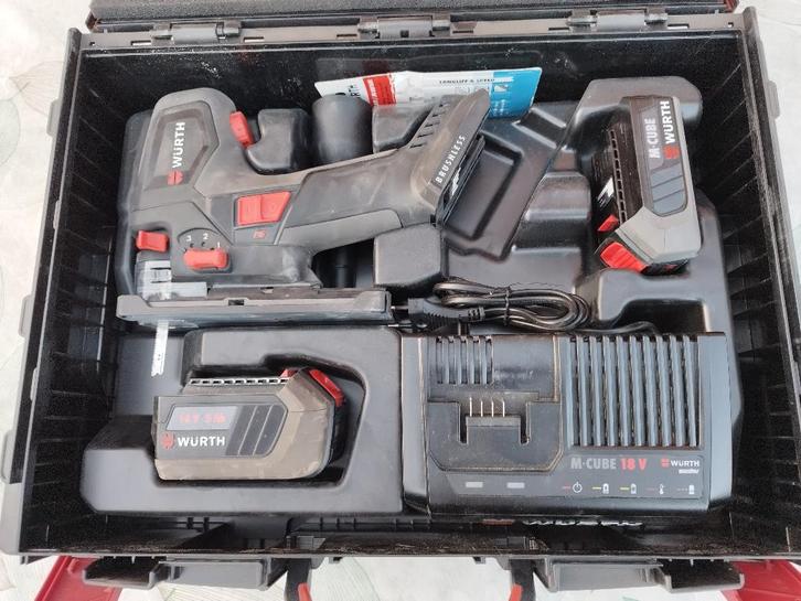 Würth wipzaag decoupeerzaag APS compact 18 set compleet, Bricolage & Construction, Outillage | Scies mécaniques, Comme neuf, Scie sauteuse