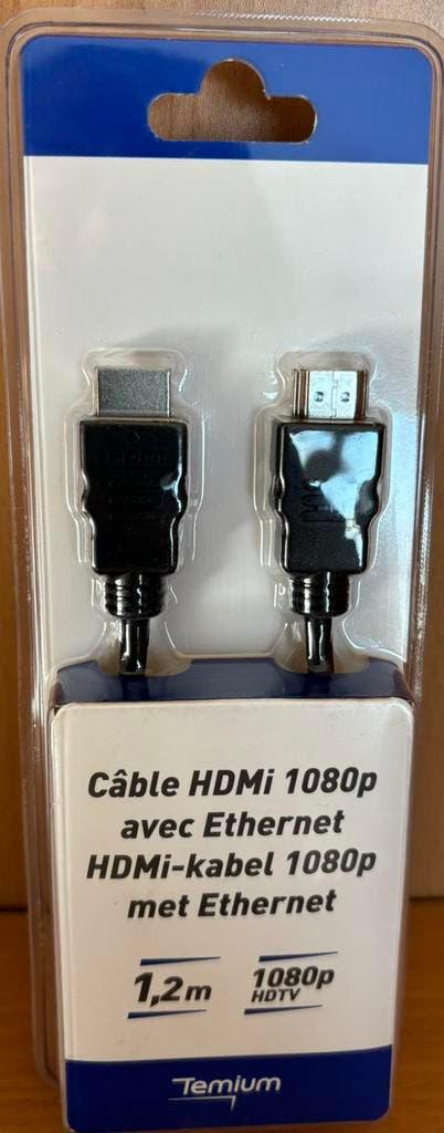 HDMi-kabel 1080p Temium, TV, Hi-fi & Vidéo, Lecteurs multimédias, Enlèvement, Neuf, HDMI