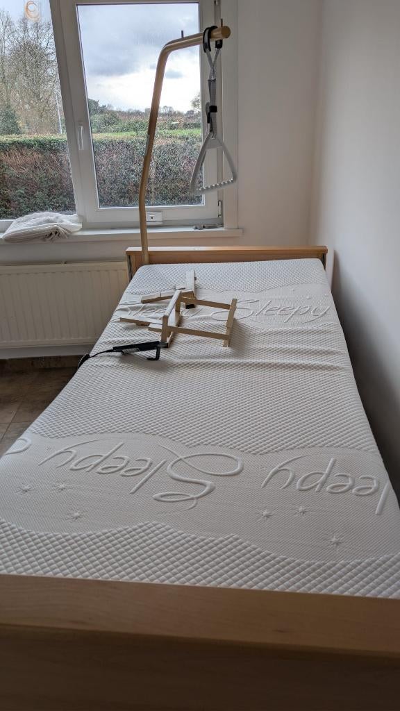 Burmeier, Maison & Meubles, Chambre à coucher | Lits, Comme neuf, Une personne, 90 cm, 200 cm, Bois, Autres couleurs, Réglable