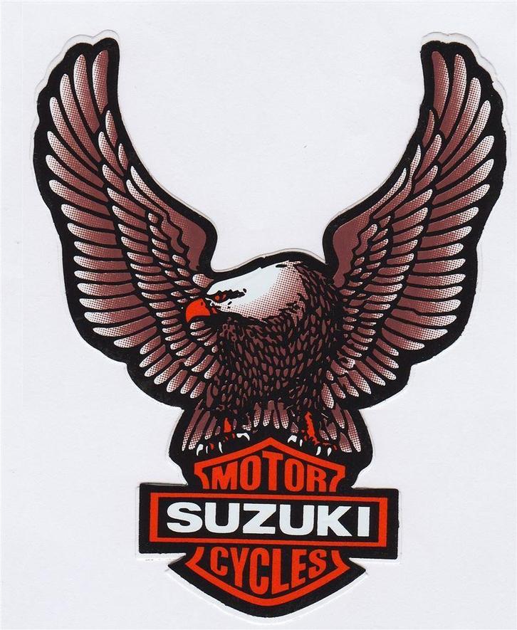 Suzuki eagle sticker, Motoren, Accessoires | Stickers, Verzenden